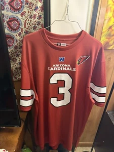 NWOT Men's NFL Arizona Cardinals #3 Palmer Jersey Size 2XL Shor Sleeve Polyester - Picture 1 of 3