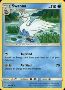 2x (SM12-060) Swanna Rare Pokemon Cosmic Eclipse Card # 60 - Picture 1 of 1