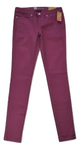 Nuevos Pantalones de mezclilla ajustados elásticos Mossimo para mujer talla 2 rosa malva calce 4 cintura media curvilínea - Imagen 1 de 3