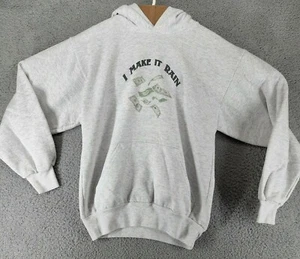 I Make It Rain Gray Hoodie Sweatshirt Youth Large 14/16 - Picture 1 of 8