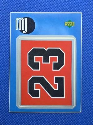 1998-99 Upper Deck MICHAEL JORDAN Red Backs MJ Sticker CHICAGO BULLS #SU35 - Image 1 of 2