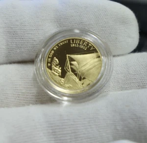 2012-W $5 Star Spangled Banner Commemorative Gold Proof - Picture 1 of 2