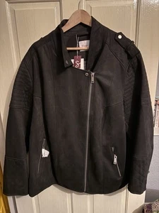 Sheego Plus Size Women’s Quilted Aviator Style Jacket, Size 32 Black - Picture 1 of 1