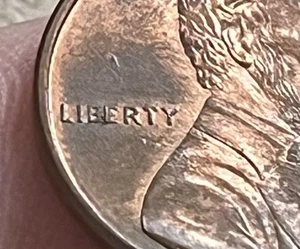 1995 Lincoln Memorial Cent "IIB" Die Chip In Liberty Circulated LV - Picture 1 of 4