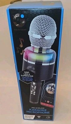 Micrófono Karaoke y Altavoz Bluetooth, Micrófono Inalámbrico Luz Led Anillo Pro Foto 1 de 4