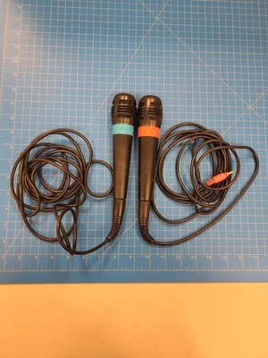 Paquete de 2 micrófonos SingStar PS2 PlayStation 2 juego de karaoke conjunto de micrófonos paquete Foto 1 de 4