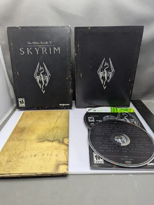 The Elder Scrolls V Skyrim Collectors Edition Xbox 360 Complete w Map Manual CIB - Bild 1 von 3