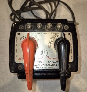 TYPE 1033 - LIONEL TRAINS - 90 WATT - MULTI-CONTROL TRANSFORMER - Untested - Picture 1 of 6