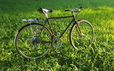 Bicicleta de 10 velocidades Raleigh Sprite 27 de colección de principios de 1970 para hombre (marrón cerveza) Foto 1 de 4