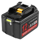 1-2X 12.0Ah For Makita 18V Battery High capacity BL1860 BL1830 BL1850 LED Tools