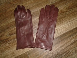 RAF OR ARMY MENS BROWN LEATHER OFFICERS GLOVES SIZE 7.5 GENUINE ISSUE NEW - Picture 1 of 3