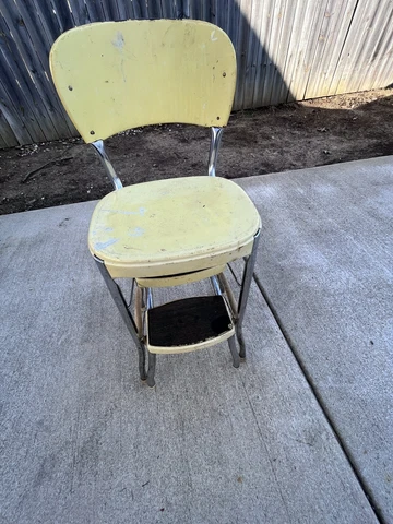 COSCO STYLAIRE STEP STOOL CHAIR YELLOW Cover