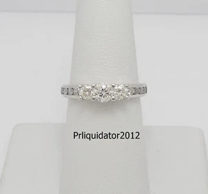 1CT Natural Diamond Engagement Anniversary Wedding Bridal Ring 10K White Gold - Picture 1 of 14