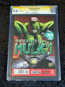 Marvel 2013 Indestructible Hulk #1 Variant CGC 9.8 Quesada & Stan Lee SIGNED! - Picture 1 of 8