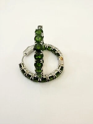 chrome diopside ear ring - Image 1 of 4
