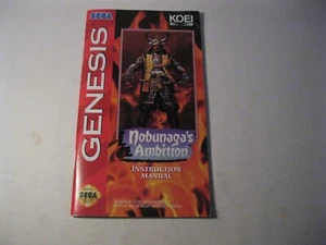 Nobunaga's Ambition Sega Genesis instruction manual only - Picture 1 of 2