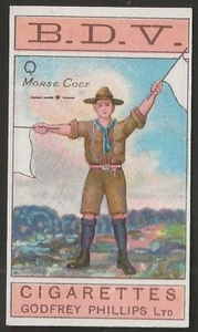 PHILLIPS-SEMAPHORE SIGNALLING 1916 BOY SCOUTS-#17- Q  - Foto 1 di 2