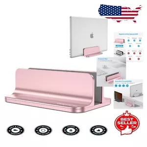 Durable Aluminum Laptop Holder for Devices Up to 17.3 Inches - Rose Gold Finish - Picture 1 of 10