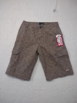 PANTALONES CORTOS ESTILO CARGO ESTAMPADO MOCA VANS MINDTRIP 100 % ALGODÓN NIÑOS TALLA 12 NUEVOS CON ETIQUETAS $36 Foto 1 de 4