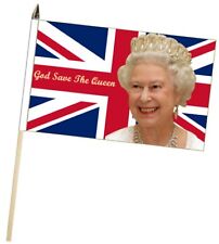 Queen Elizabeth II Platinum Jubilee 2022 God Save The Queen Large Hand Waver