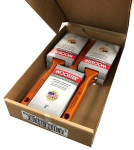 Wooster Pinsel J4102 Super/Pro Dachs 3 Zoll flacher Flügel Pinsel - 6er Pack - Bild 1 von 1