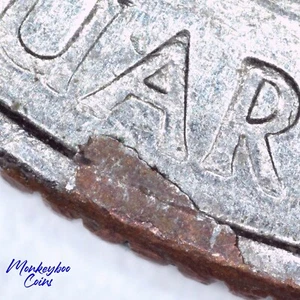 2015 P Saratoga Washington Quarter - Multiple Collar Breaks - Rare Error Coin - Picture 1 of 5