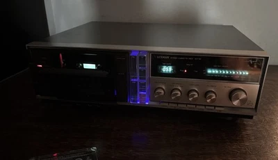 Luxman KX-101 Estéreo Cassette Deck Suck Face - Tapas Actualizadas Reparadas - LED AZUL Foto 1 de 4