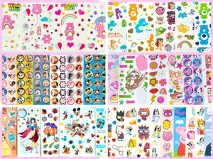 200+ Stickers Disney Mickey Sanrio Peppa BLUEY Care Bears Frozen princess kitty - Picture 1 of 18