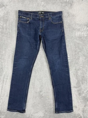 Pantalones de mezclilla Nike para hombre 34* azul pierna recta elásticos cremallera mosca 5 bolsillos 509863-460 Foto 1 de 4