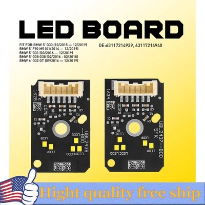 Placa DRL amarilla para BMW F90 M5 G30 G32 GT 530i 540i M550i faro ojo de ángel Y Foto 1 de 4