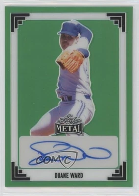 2024 Leaf Metal 1991 Leaf Auto Green Prismatic /8 Duane Ward #91A-DW1 Auto - Image 1 of 2