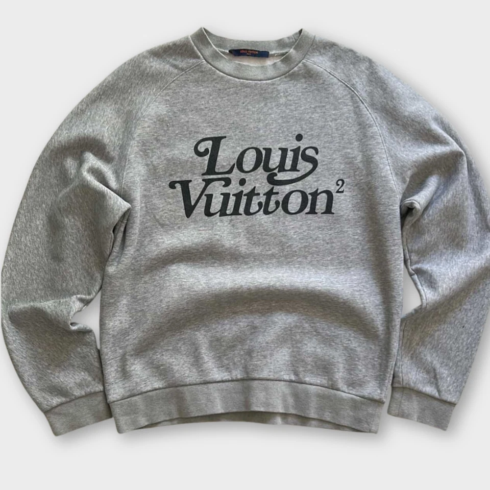 Sudadera Louis Vuitton LV² x Nigo Gris Para Hombre Talla S Logo Hecha en Italia Rara Foto 1 de 4