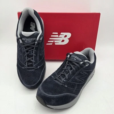 Zapatillas deportivas para caminar New Balance 928v3 para mujer talla 9,5 anchas de gamuza azul marino Foto 1 de 4