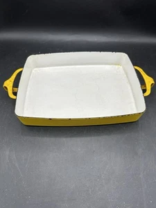 Plato para hornear amarillo vintage Dansk Designs Francia aprox. 11"x8"x1,5" - Imagen 1 de 10