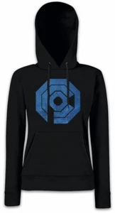 OMNICORP LOGO II Damen Hoodie Kapuzenpullover Robo Cop Police Robocop Symbol - Picture 1 of 1