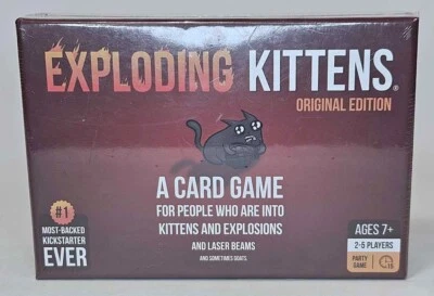 Exploding Kittens Card Game Original Edition 2022 Sealed - Image 1 of 3