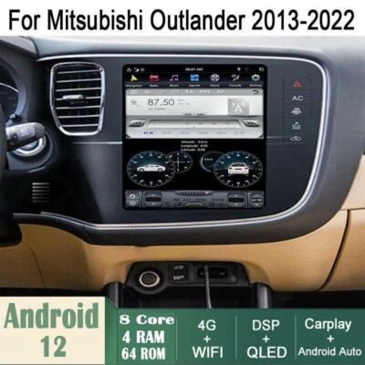 Car Android Gps Navigation Wifi 10.4" For Mitsubishi Outlander 2013-2020 Radio - Image 1 of 4
