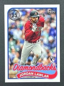 JORDAN LAWLAR RC 2024 Topps Series 1 1989 Topps Baseball #89B-1 Diamondbacks - Picture 1 of 2