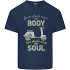 Scooter Four Wheels Move the Body Funny Mens Cotton T-Shirt Tee Top