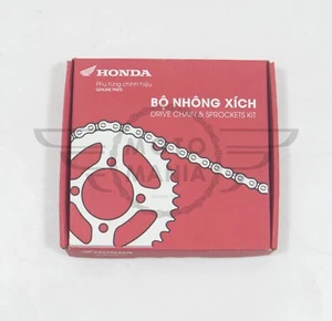 Genuine Honda Chain & Sprocket Set Honda Cub C50 C70 C90 12 V model Upgrade 428H - Picture 1 of 6