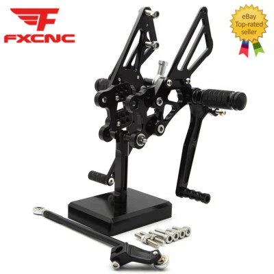 For Kawasaki Ninja ZX12R 2000 2001 CNC Rearset Footrest Footpegs Pedals GP Shift - Изображение 1 из 4