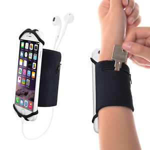 Wristband, Sports Phone Holder Sweatband + Detachable Silicon Net for 4.5-6 inch