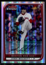 2008 Bowman Chrome Refractor #76 Josh Beckett Red Sox QTY Discounts