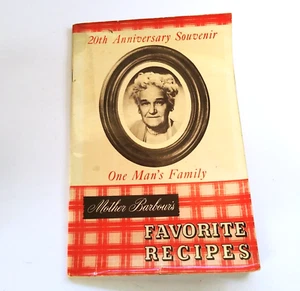 One Man's Family Radio Show 20th Anniversary Mother Barbour's Favorite Recipes - Picture 1 of 12