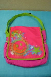 Three Cheers 4 Girls (3C4G) Colorful Smiley Face Messenger Bag Adj Strap - Picture 1 of 20