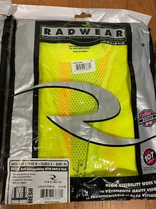Radians RadWear Herren Klasse 2 Hi-Vis strapazierfähige Vermesser Sicherheitsweste limette XLarge - Bild 1 von 1