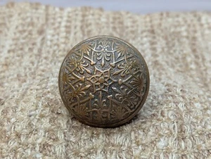 2 1/4"  Antique Yale & Towne Gothic Brass Door Knob Door Hardware Circa 1879 - Picture 1 of 8