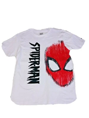 Childs Spiderman TShirt Marvel Comics Superhero Tee White Boy Sz XXL 18 T-shirt - Image 1 of 4