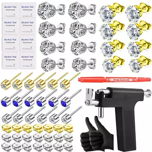 Self Ear Piercing Gun Kit-Professional Salon and Home Use Peircings Gun Tools Ki - Picture 1 of 11
