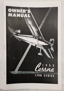 Cessna 1952 Model 170B Owner's Manual-Reproduction. - Picture 1 of 24